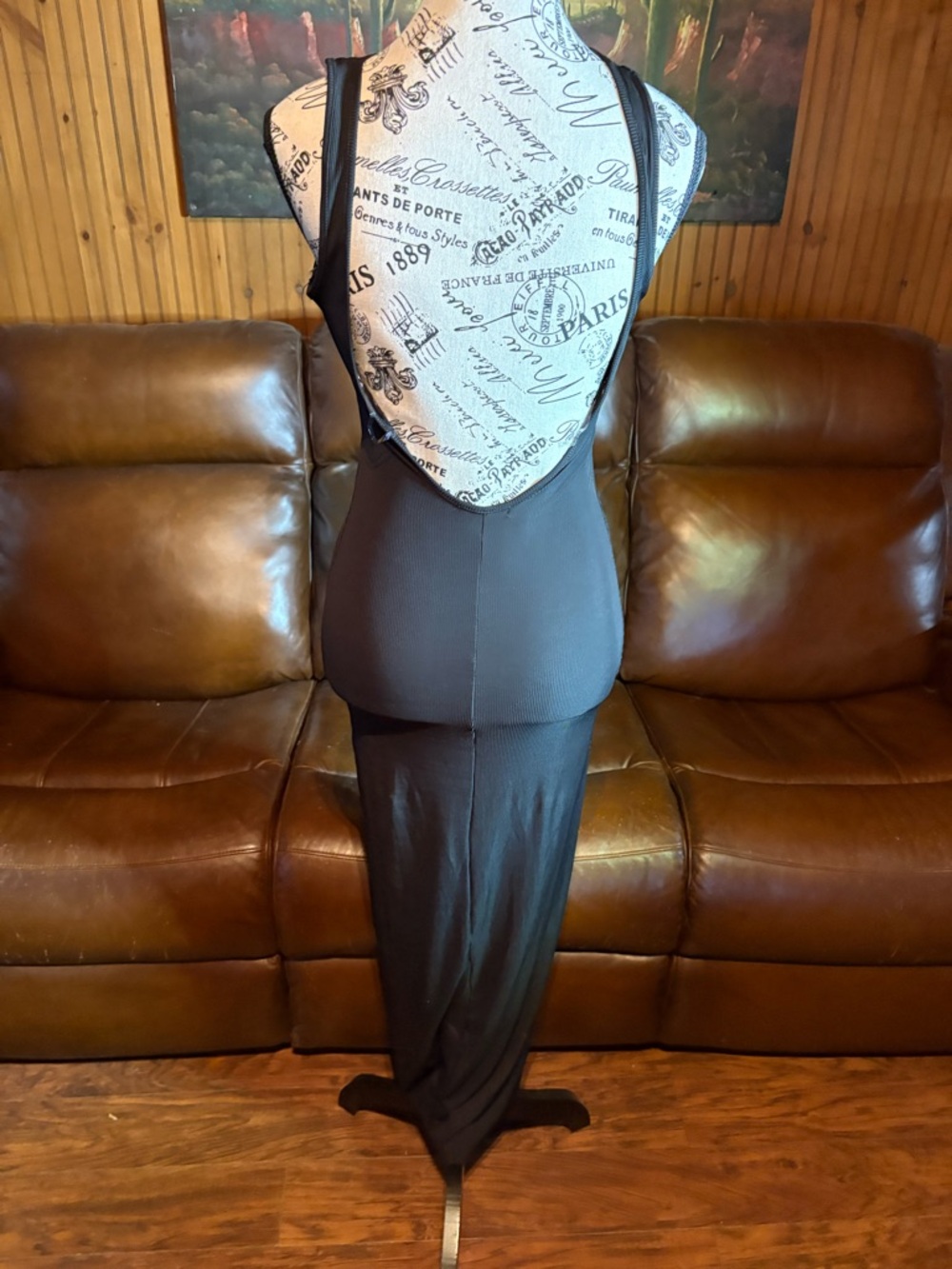Heart Hips Black Backless Maxi Dress